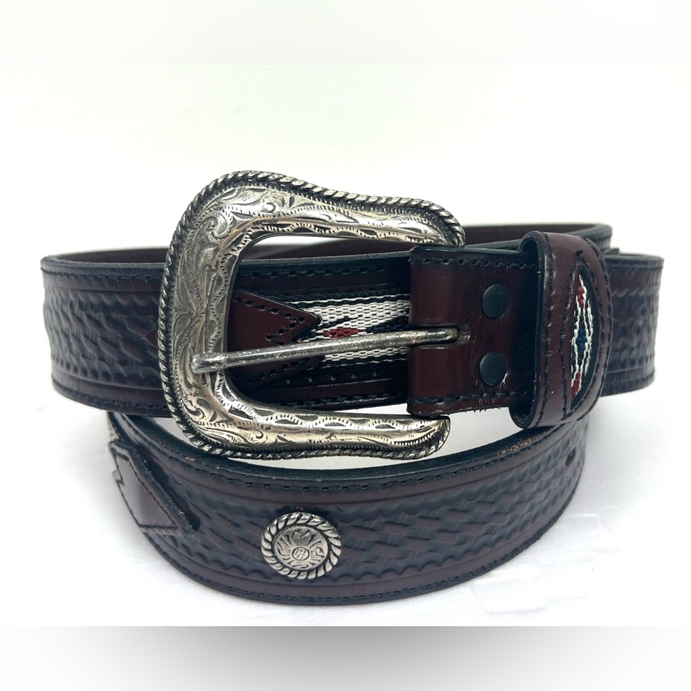 Vintage Southwestern Aztec Western Concho Belt - Picture 13 of 13